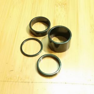 Aluminum Headset Spacer. Black. 1 inch